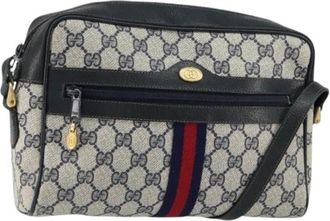 Gucci Pre-owned Cross Body Bags, female, Blue, Size: ONE SIZE Pre-owned Plastic Cross Body Bag