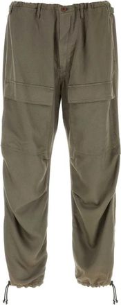 Magliano Cargo Broek met Trekkoord en Enkel - Heren - Wijde Broeken - Groen - M - Leer - Broeken