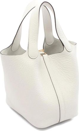 Herm&egrave;s Borsa a mano Picotin Lock PM 2024 - Bianco