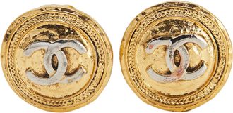 Chanel Vintage Cc Logo Oorbellen