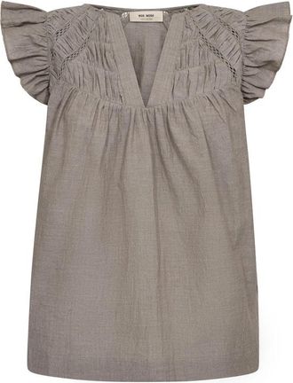 Mos Mosh Blouses - Dames - Blouses - Grijs - S - Overhemden