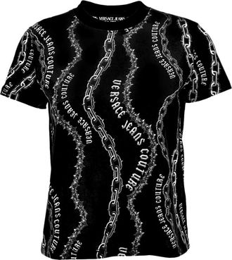 Versace Jeans Couture T-shirts en Polos - Dames - T-shirts - Zwart - XS - Tops