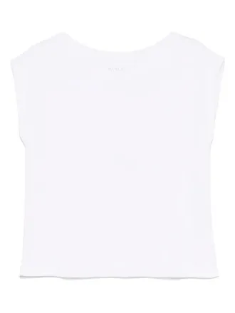 Juvia T-shirt van katoenblend - Wit