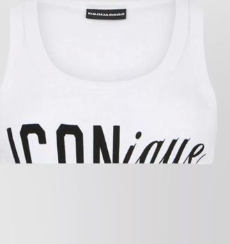 Dsquared2 scoop neck sleeveless womens fashion top