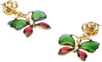 Valentino Garavani Butterfly Charm Earrings - Gold