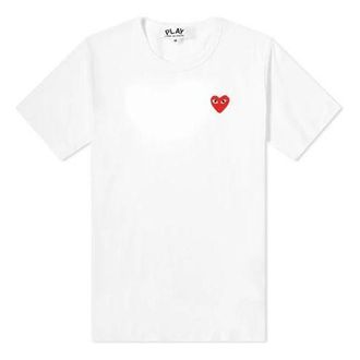 Comme Des Garçons Basic T-Shirt Red Emblem White P1T108-2