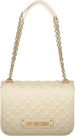 Love Moschino Elegante Tas met Gouden Details - Dames - Schoudertassen - Beige - ONE Size - Tassen