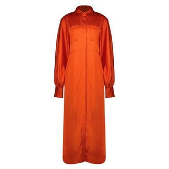 Iro Shirt Dresses, female, Orange, Size: XS Ursana Long Dress