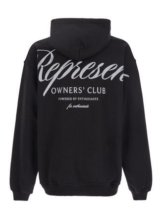 Represent Mens Hoodie Black Logo Print Cotton Sweatshirts Sweater