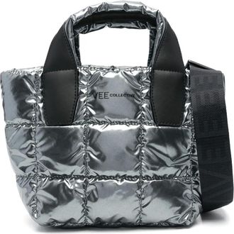 VeeCollective mini Porter tote bag - women - Recycled Nylon/Recycled Leather - OS - Grey