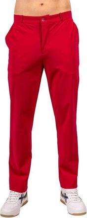 Maceoo Workout Stretch Straight Leg Pants in Red at Nordstrom, Size 30