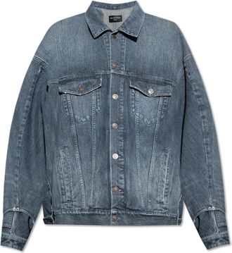 Balenciaga Spijkerjas - Heren - Spijkerjassen - Blauw - XS - Katoen - Jassen