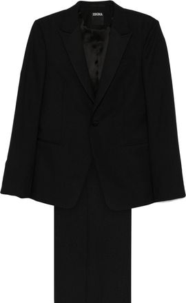 Ermenegildo Zegna checked suit - men - Viscose/Cotton/Wool/Modal - 50 - Blue