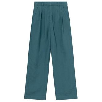 Dedicated Pants Vickleby Linen Freizeithose f&uuml;r Damen | blau