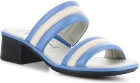 FLY London Eity Block Heel Sandal in 002 Blue/Off White Mousse at Nordstrom Rack, Size 10-10.5Us / 41Eu