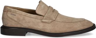 HUGO BOSS Mocassini in pelle scamosciata - Grigio