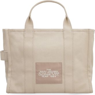 Marc Jacobs Womens Tote Bag Medium Canvas Beige Cotton