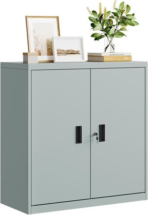 Woltu Mueble De Almacenamiento Mueble De Oficina Gris - Woltu