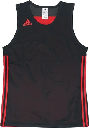 adidas Basketball Training Casual Breathable Knitted Vest Men Black/Red DY6588