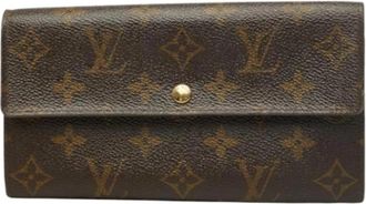Louis Vuitton Pre-owned Vintage Long Wallet (bi-fold) - Dames - Vintage Accessoires - Bruin - ONE Size - Vintage