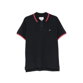 Vivienne Westwood Classic Embroidered-detail Cotton Polo Shirt
