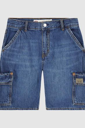 Levi's Teenager Denim Cargo Shorts - Uomo - 10A - Blu / Tumbleweed