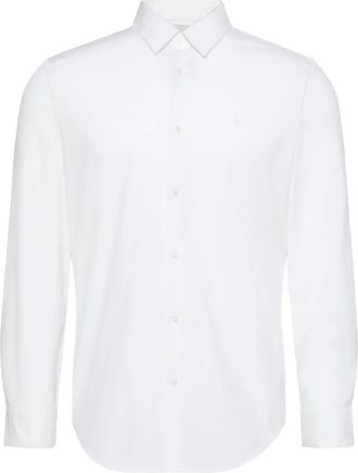 Calvin Klein long-sleeved cotton shirt - men - Cotton - S - White