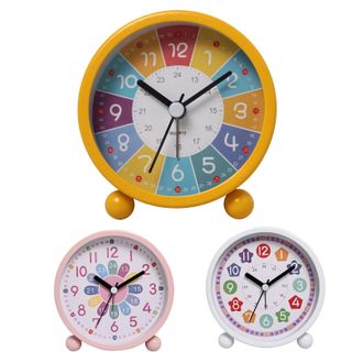 OEM Juego De 3 Relojes Despertadores Anal&oacute;gicos De 3,5 Pulgadas Para Ni&ntilde;os, Ideales Para Aprender A Leer La Hora En Su Habitaci&oacute;n