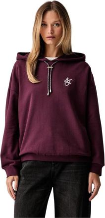 Liu Jo Hooded Sweatshirt - Dames - Hoodies - Paars - XS - Katoen - Hoodies & sweatvesten