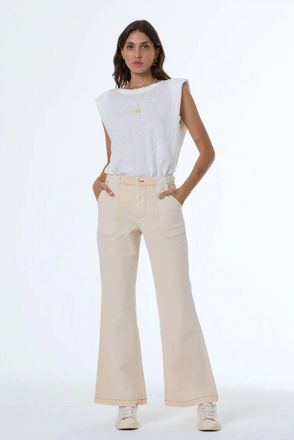 Young Fabulous & Broke Heidi Relaxed Straight Leg Jean In Chalk Pigment