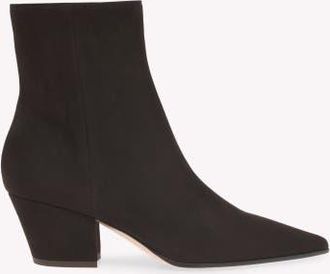 Gianvito Rossi Keinna 55 Booties in Brown Suede at Nordstrom, Size 35.5