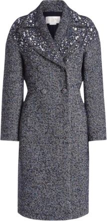Genny Double-Breasted Coat - Dames - Mantel - Blauw - XS - Jassen