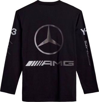 adidas Y-3 F1 Mercedes Chaos Logo T-Shirt Black KR2372