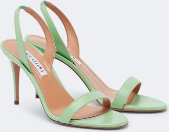 Aquazzura So Nude leather slingback sandals