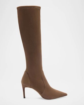 Stuart Weitzman 75mm Stuart Power Suede Knee-High Boots