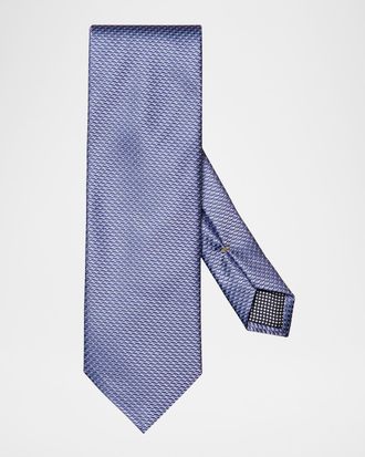 Eton Men & apos;s Geometric Silk Tie