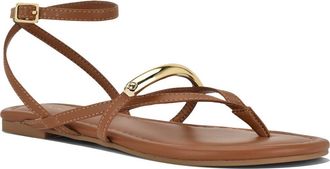 Nine West Bretta Ankle Strap Sandal in Medium Brown at Nordstrom, Size 9