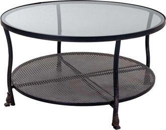 Wanderlust Deco Wanderlust Deco - Mesa De Centro De Metal Negro 85x85x45