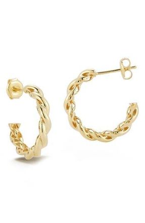 Glaze Jewelry Twisted Hoop Earrings in Gold at Nordstrom Rack