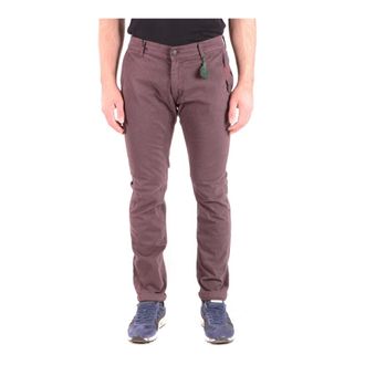 Daniele Alessandrini Slim-fit Trousers, male, Brown, W32, Slim-Fit Stylish Trousers