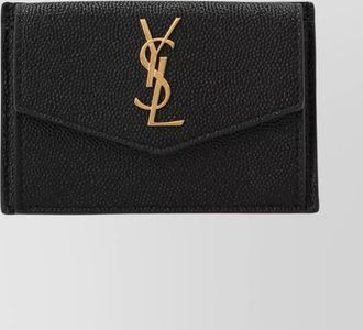 Saint Laurent leather flap cardholder