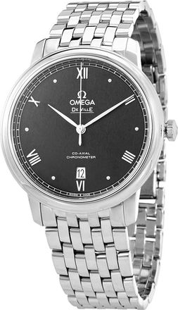Omega Pre-owned Omega De Ville Automatic Chronometer Black Dial Mens Watch 424.10.40.20.01.003