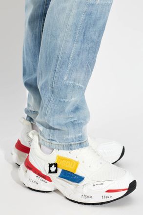 Dsquared2 Faster Sports Shoes, Mens, White