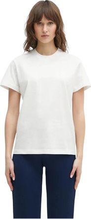 Yohji Yamamoto Regular Short Sleeve Tee - Dames - T-shirts - Wit - XS - Katoen - Tops
