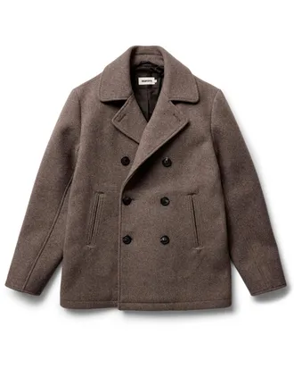 Taylor Stitch The Mariner Coat in Sable Melton Wool
