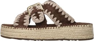 Mou Sliders, female, Brown, Size: 11 US Jute Sandal