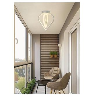 Trade Shop Trade Shop - Lampadario Plafoniera A Soffitto 2 Cuori Pendente Luce 6500k 4000k 3000k Pn-01b