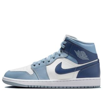 Air Jordan (WMNS) Air Jordan 1 Mid Two-Tone Blue BQ6472-140