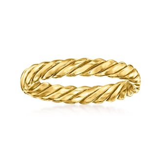 RS Pure by Ross-Simons 14kt Yellow Gold Twisted Ring