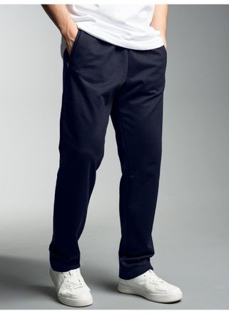 Trigema Sweathose TRIGEMA TRIGEMA Freizeithose aus Sweat-Qualit&auml;t, Herren, Gr. 4XL, US-Gr&ouml;ssen, blau (navy), 70% Baumwolle, 30% Polyester, Hosen Sweathose
